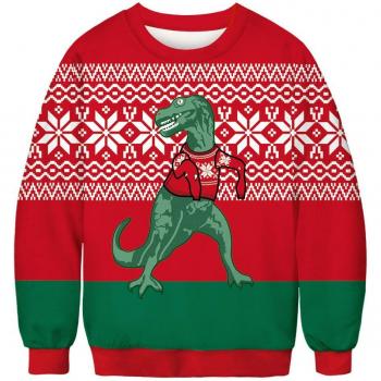 Suéter Festivo 3D Dinosaurio