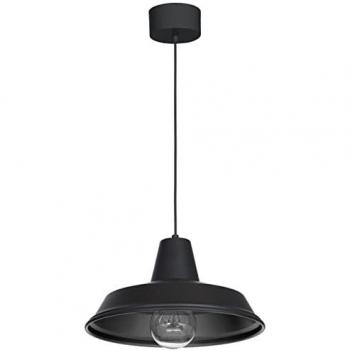 Lampe Suspendue Mid Century Noir 36 cm