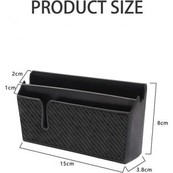 Car Storage Box with Phone Charger and Trash Bag