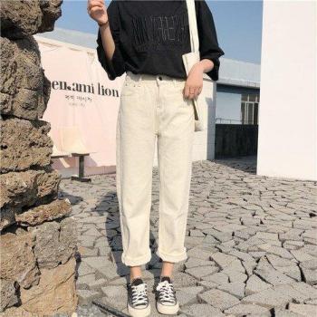 Koreanische Stil Caprihose für Frauen, lässig, hohe Taille, Reißverschluss