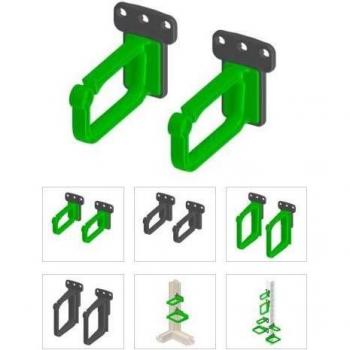 KBP 02‑S X1 Cable Bracket Set (VE2) – Dual Units