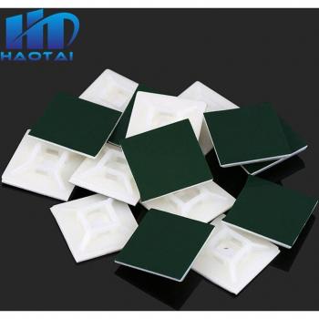 20Pcs 20mm x 20mm White Self-Adhesive Cable Tie Base