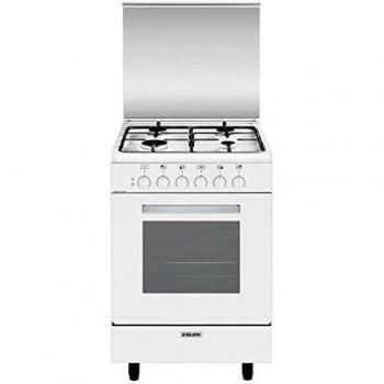 GLEM_GAS CUC. A554MX6 BIANCA 53X50 VENTI 4 f.gas, forno elettrico multifunzione a 6 selezioni - BIANC