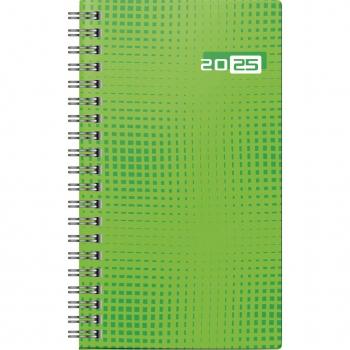 Rido/idé 7016907015 Taschenkalender Modell Taschenplaner int. (2025)| 2 Seiten = 1 Woche| A6| 144 Seiten| Grafik-Einband| grün