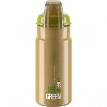 ELITE BIDON 550ml JET ZIELONY PLUS BRĄZOWY BIAŁE LOGO