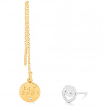 Pendientes Secrecy E8216CDAWW900 Plata de ley 5 cm