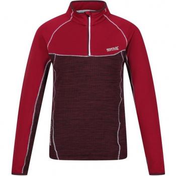 Leichter Fleece-Halfzip Hepley Dunkelrot