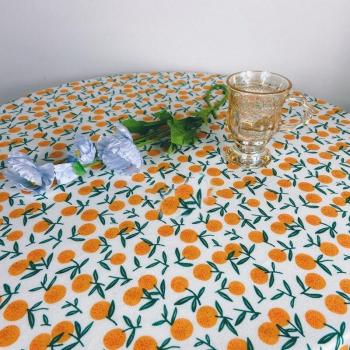 Nappe de bureau lavable, motif floral pastoral, INS coréenne