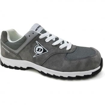 DUNLOP Zapato de Seguridad S3 Flying Arrow Gris en Piel de Ante y Mesh