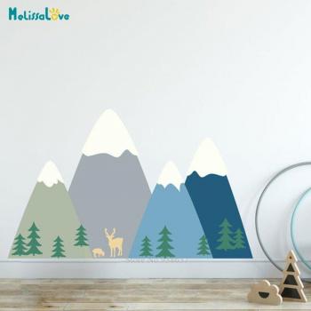 Autocollant décoratif animaux montagnards