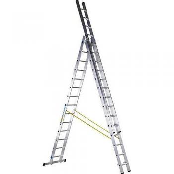 Zarges D-Rung Combination Ladder 3-Part 3 x 14 Rungs