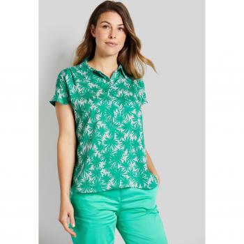 Ärmellose Bluse mit sommerlichen Prints in mint
