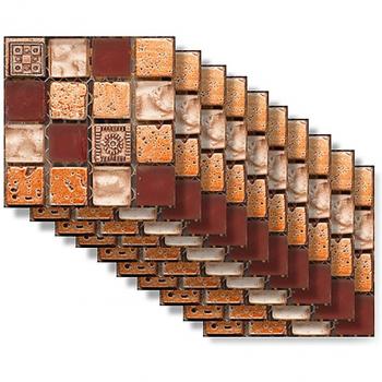 Set 10 Parches Impermeables de Azulejos Vintage