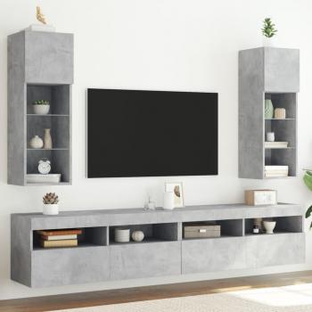 Mesa de Televisor Luz LED VidaXL 30x30x90cm
