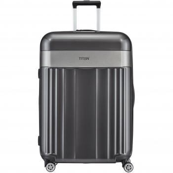 TITAN 4-Rad Koffer L mit TSA Schloss, Gepäck Serie SPOTLIGHT, 76 cm, 102 Liter, Anthrazit