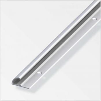 Profilo terminale 26x13 alluminio argento forato 1 metro