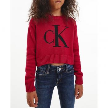 Jersey fucsia de manga larga para niña CK