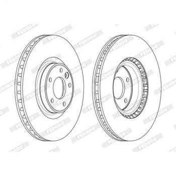 FERODO DDF2601C-1 Plaque de frein