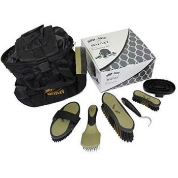 Black & Gold Saddle Grooming Bundle – Charles Bentley Slip‑Not Edition