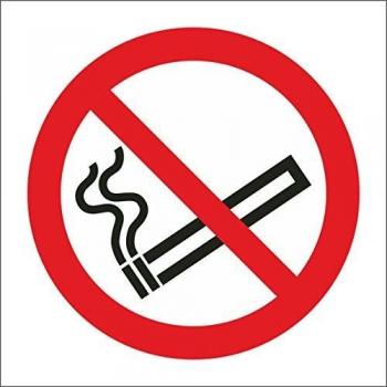 CASTLE PROMOTIONS No Smoking Symbol – Self Adhesive Vinyl – 100mm x 100mm [SS020SA]