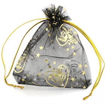 Elegante Organza Schmucktaschen mit Sternenmotiv