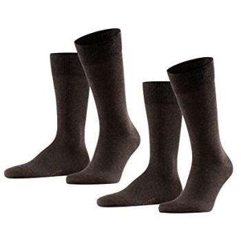 Falke Happy Calze Corte Uomo 2-Pack Marrone 47-50