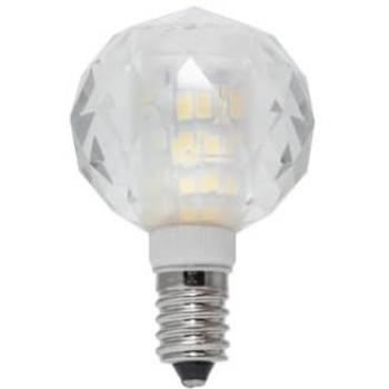 Lampadina LED Globo E14 Vetro Cristallo 6W Luce Fredda