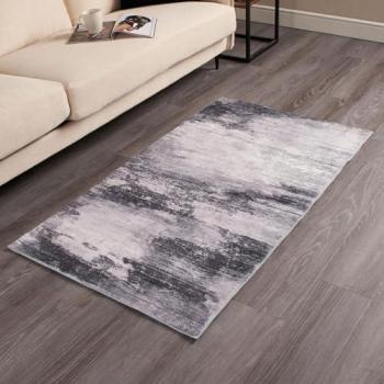 Abstract Grey Area Rug - 120 x 170cm