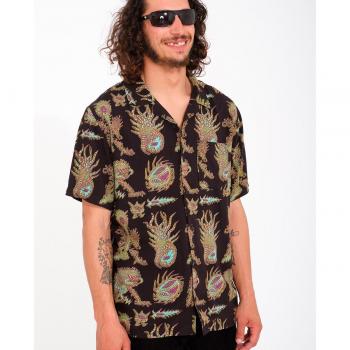 Men's Black Tetsunori Shirt by Volcom