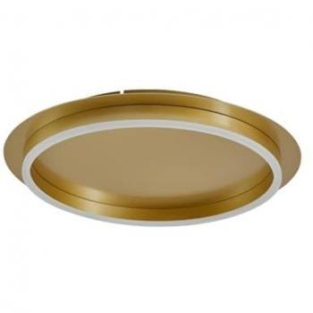 Goldene LED-Deckenlampe Kunis von Lindby, Kunststoff