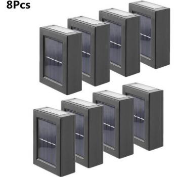 2/4/8/10pcs Waterproof Solar Wall Lamp for Home