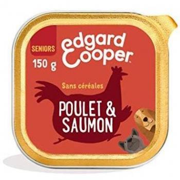 Edgard & Cooper Senior Graanvrij Hondenvoer met Kip en Zalm (22x150g)