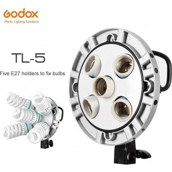 Godox TL-5 Studio E27 5-Socket Bulb Holder