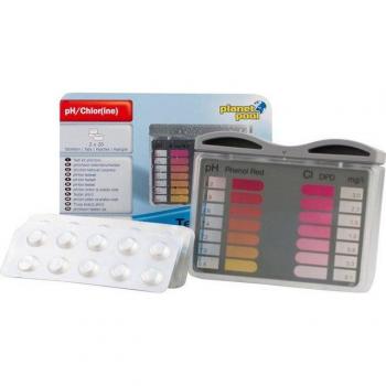 PLANET POOL pH/klor testkit med 20 tabletter