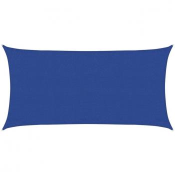 VidaXL Outdoor Blue Sunshade Sail (3x6 m, 160 g/m², HDPE)