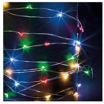 Stringa di Luci Natalizie 10m con 100 LED a Batteria