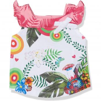 Desigual TS_AINA, Camiseta para Bebés, Blanco (Blanco 1000), 6-12 Meses