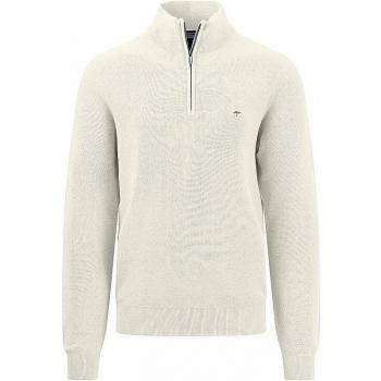 Suéter Fynch Hatton Beige con Media Cremallera