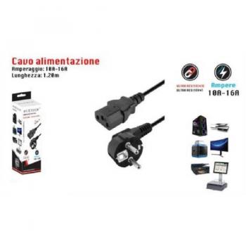 Cavo Alimentazione Tripolare Schuko 1.5 Mt 250volt