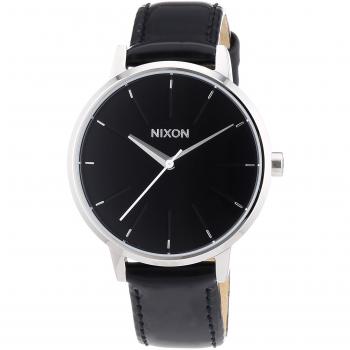 Nixon Unisex Uhrenmodell Kensington – Leder & Roségold/Schwarz