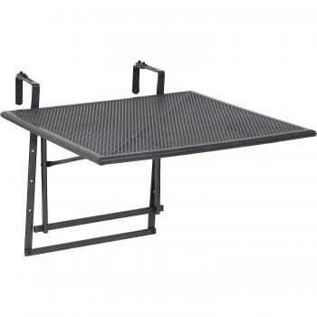 Greemotion Toulouse Balkonhängetisch Stahl grau 70,0 x 88,0 x 47,0 - 79,0 cm