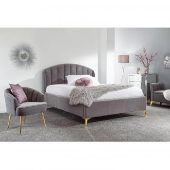 Pettine End Lift Ottoman Storage Bed, 4ft 6 Double - Grey