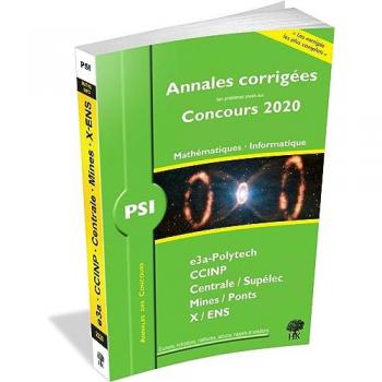 Annales corrigées Concours 2020 - PSI Mathématiques - Informatique -  William Aufort