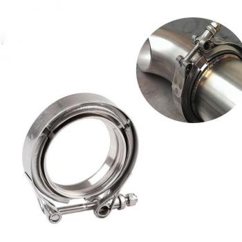 Clamp V-band 3 Acero Inoxidable Ss304 M/F para Downpipe