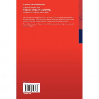 Vehicle and Automotive Engineering 2: Proceedings of the 2nd VAE2018, Miskolc, Hungary (Lecture Notes in Mechanical Engineering)