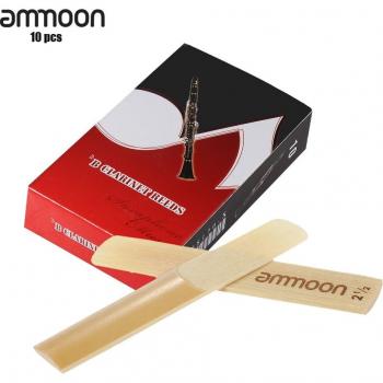 Ammoon 10 anches en bambou force 2.5 pour clarinette Bb