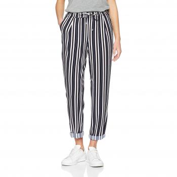 ONLY Damen Straight Leg Hose onlPIPER MW PULL-UP PANTS TLR, Mehrfarbig