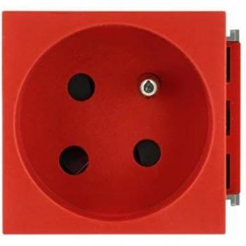 Prise Goulotte 2P+T Détrompée 16A 250V Logix
