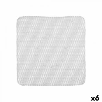 Berilo - Alfombrilla Antideslizante para Ducha Gris pvc 53 x 52,5 x 1 cm (6 Unidades)
