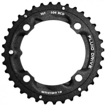 Plato Doble Sunrace MS66 104 BCD Plateado